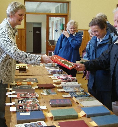A weekend book table