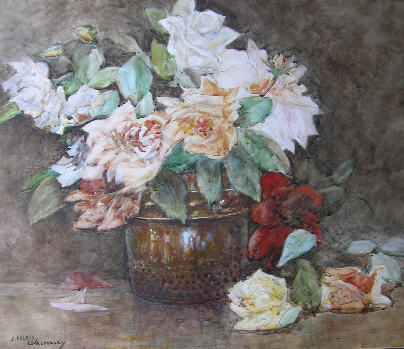 Pot of roses