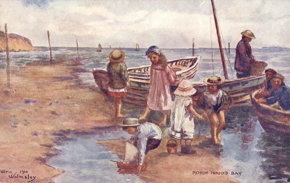 Children on shore