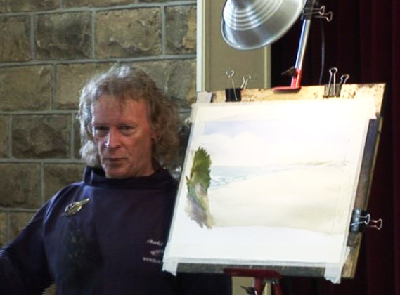 The painting begins The painting begins