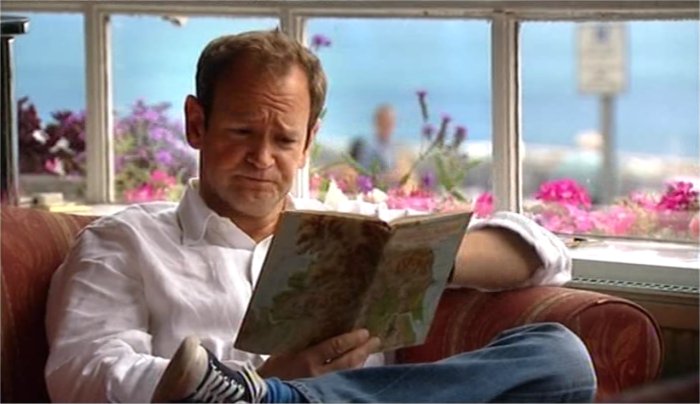 Alexander Armstrong reading from Leo's book
