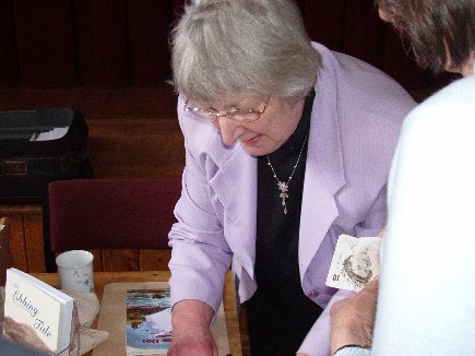 May 2007: local historian and author Pat Labistour signs copies of her books following her talk on Bay's changing economy through the ages.